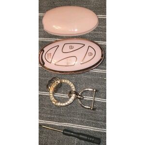 TPU Key Fob Cover Hyundai Ioniq 6 Kona Grandeur GN7 5 Buttons Pink Bling Wow